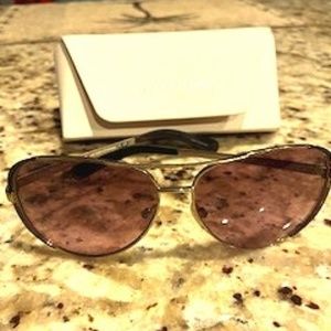 Michael Kors aviator sunglasses w/ case